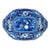 Stubbs & Kent Georgian Cobalt Transferware ‘ Fruits and Flowers’ Platter, Circa 1830 For Sale