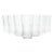1950s Vintage Mid-Century 7 Highball Tumbler Glasses Criss-Cross X Fishnet Cuts For Sale