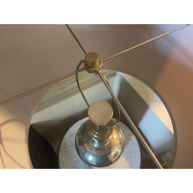 Chrome Restoration Hardware Mercury Glass Lamp For Sale - Image 8 of 13