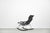 Postmodern Black Leather Rocking Chair by Takeshi Nii, 1950s For Sale - Image 11 of 18