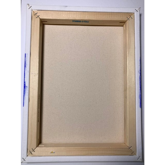 Contemporary Contemporary Figure with Electric Blue Stripe Acrylic Painting by Gretchen Kelly For Sale - Image 3 of 5