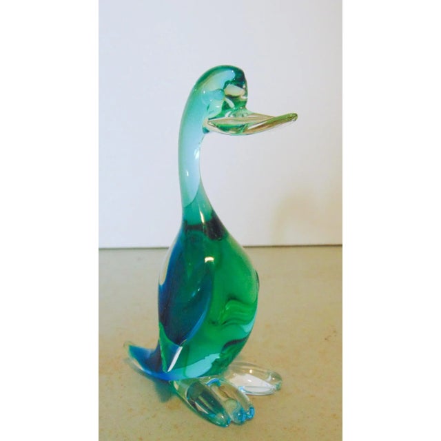 Figurative Mid-Century Murano Glass Stylized Duck For Sale - Image 3 of 3