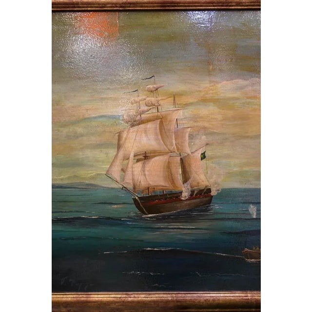 French Antique Oil on Canvas, 1700s For Sale - Image 14 of 17