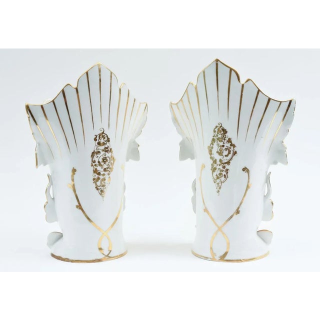 Old Paris Porcelain Pieces / Vases - a Pair For Sale In New York - Image 6 of 13