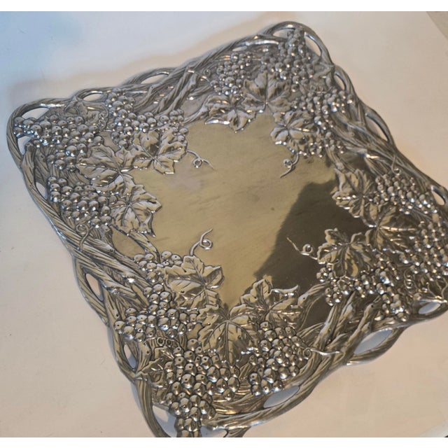 Vintage Arthur Court Grapevine Platter For Sale - Image 13 of 17