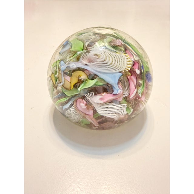 Murano Glass Tutti Frutti Paperweight from Avem, Italy, 1960s For Sale - Image 7 of 11