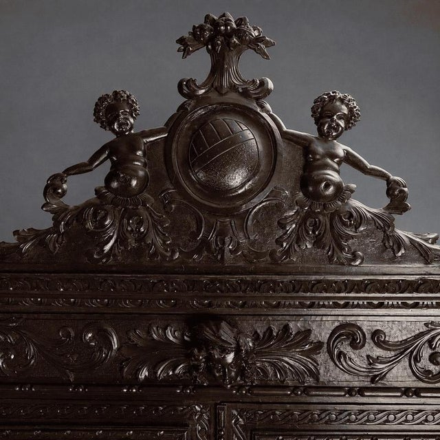 19th Century 19th Century Neobaroque Walnut Display Cabinet For Sale - Image 5 of 16