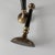 Vintage Neoclassical Brass and Black Metal Column Candlesticks, 1980s, Set of 2 For Sale - Image 9 of 10