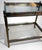Metal Mid 20th Century Romeo Rega Style Italian Brass and Steel Bar Cart For Sale - Image 7 of 16