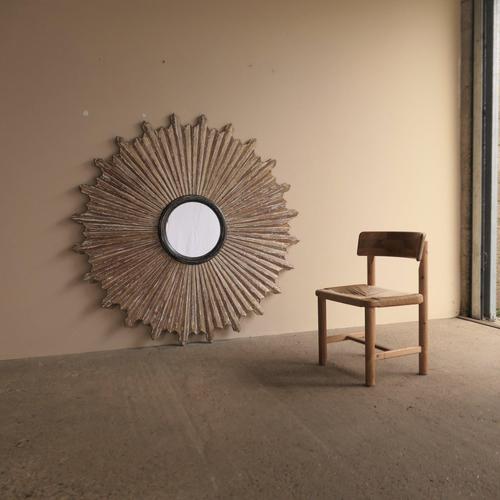 Large Vintage Sunbeam Mirror For Sale - Image 13 of 13