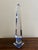 Contemporary Neoclassical Grand Tour Crystal and Cobalt Blue Obelisk For Sale - Image 3 of 7