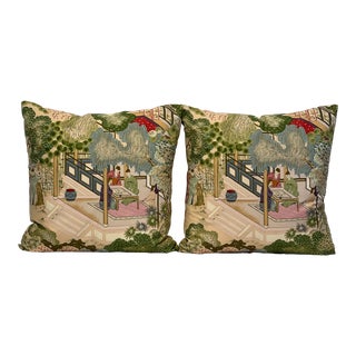 Vintage “La Vie Chinoise” Clarence House Pillows - a Pair For Sale