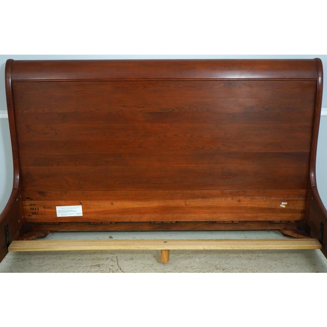 2010s Stickley King Size Marseilles Collection Cherry Bed For Sale - Image 5 of 15