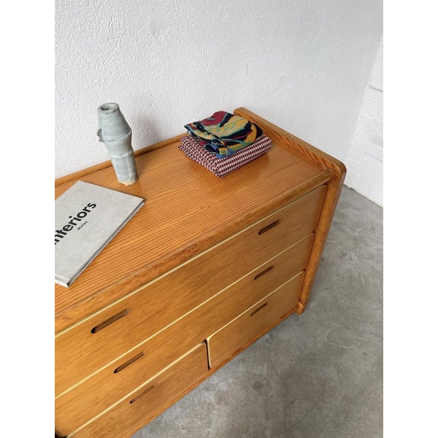 Yellow Pine Chest of Drawers Drawers, 1980s For Sale - Image 12 of 18
