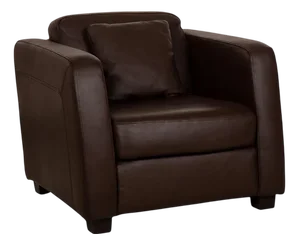 Brown Leather Armchair from Machalke