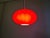 Vintage Red Opaline Glass Pendant Light, 1960s For Sale - Image 6 of 11