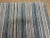 Vintage Kilim Fabric Fragment in Tan and Denim Blue Colors Stripe For Sale - Image 4 of 8