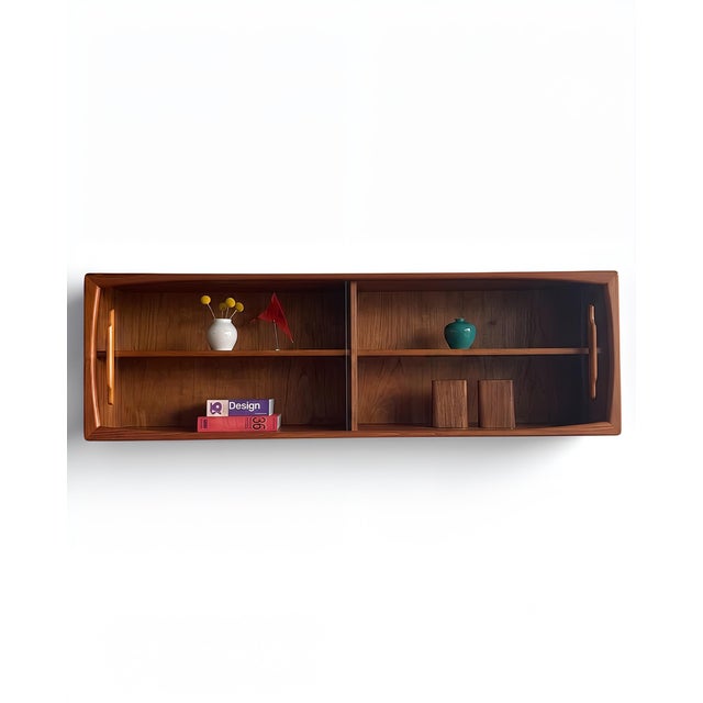 Vintage Danish Teak Hanging Display Cabinet by H. P. Hansen, 1960s For Sale - Image 6 of 14