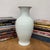 Early 20th Century White Glazed Ceramic Vase with Flared Neck For Sale - Image 5 of 9