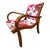 Vintage Armchair in Brown and Fuchsia, 1930s For Sale - Image 10 of 10