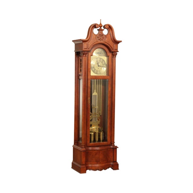 Late 20th Century Ridgeway Traditional Cherry Tall Case