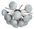 21st Century Mezzo Bronze Gray Pebble Murano Glass Flush Mount by Fabio LTD For Sale