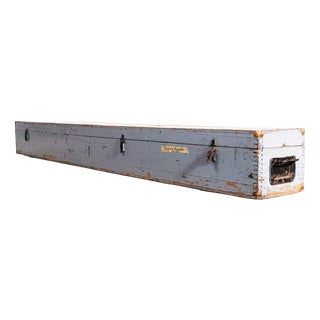 Large Long Industrial Crate, 1960s For Sale