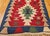 Vintage Turkish Kilim Area Rug, Handwoven Wool, Geometric Pattern, Red & Ivory, 2x3 For Sale In Chicago - Image 6 of 11