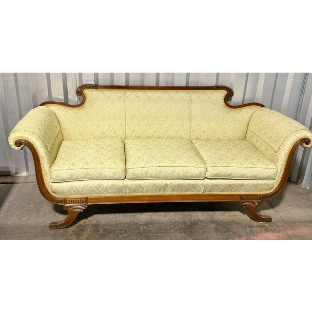 Neoclassical Early 19th Century Duncan Phyfe Style Sofa For Sale - Image 3 of 12
