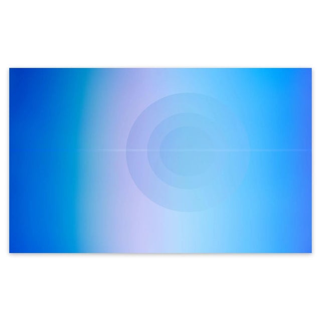 Contemporary Abstract Photographic C-Print on Canson Platine Fibre Rag "Cosmosis Collage 4a5.1 – Composition №210.4 Blue" by Anne Senstad For Sale - Image 4 of 4