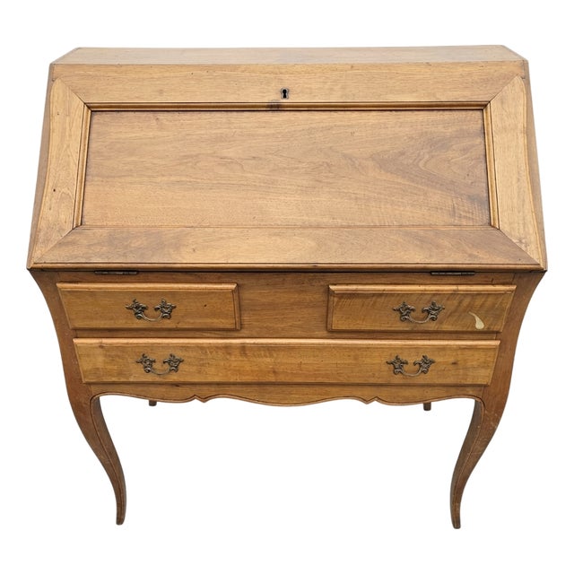 Early 19th Century Louis XV Style Country French (Provincial) Slant-Front Desk For Sale