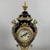 Antique French Table Clock in Blue Porcelain and Brass from Limoges For Sale - Image 5 of 14