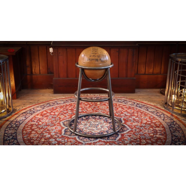 Barball Stool in Leather by Timothy Oulton, 2010s For Sale - Image 6 of 18