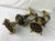 Vintage Elegant Brass Mantel Pitchers / Ewers - a Pair For Sale - Image 11 of 12