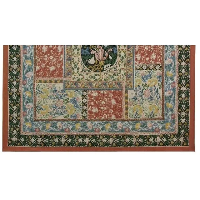 Vintage Very Fine Aubusson Tapestry For Sale - Image 4 of 7