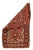 Probably Central Anatolian, the tripartite paneled field in mauve and red, contains three nested and fringed hexagons in...