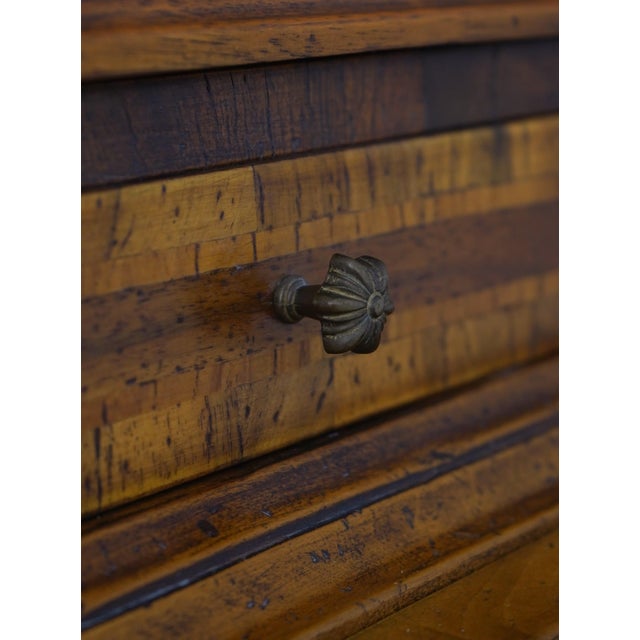 Italian Extremely High Quality Distressed Finish Secretary Desk For Sale - Image 10 of 18