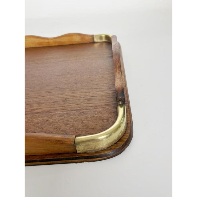 Wood and Brass Tray, France, 19th Century For Sale - Image 6 of 12