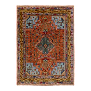 9x12Ft. Brunt Orange Persian Hand Knotted Wool Rugs For Sale