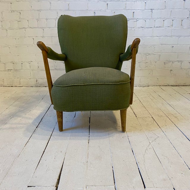Mid Century Green Club Chair Chairish