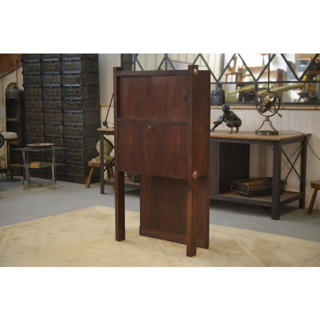 Wooden Secretary Desk, 1950s For Sale - Image 13 of 13