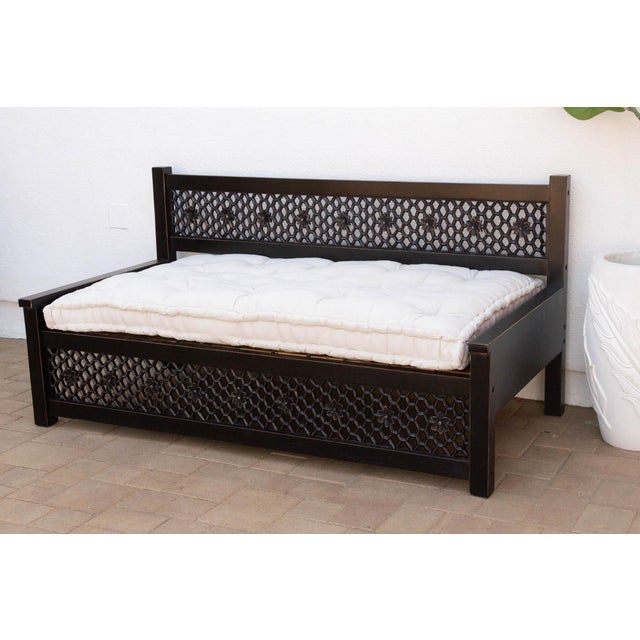 Floral Carved Jali Sofa For Sale In Los Angeles - Image 6 of 12