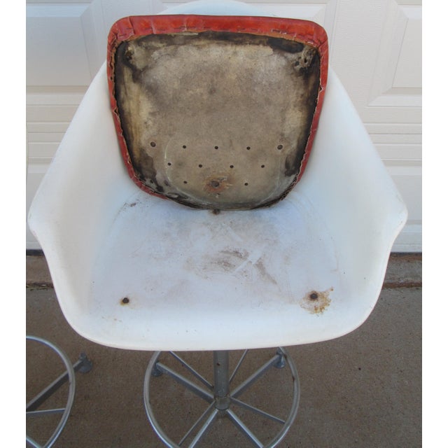 2 Hamilton Cosco Fiberglass Swivel Bar Stools For Sale - Image 16 of 18