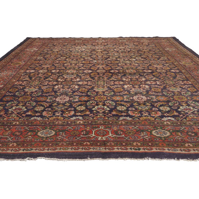 Victorian Antique Persian Sultanabad Rug, 08'04 X 10'02 For Sale - Image 3 of 10