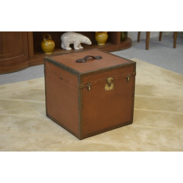 Vintage Travel Trunk, 1950s For Sale - Image 6 of 8