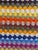 Mid 20th Century Mid Century Modern Multicolor Handcrafted Crocheted Afghan Throw Blanket For Sale - Image 5 of 15