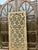 Mediterranean Lattice Carved Wood Barn Door – Reclaimed Wood Room Divider 80 For Sale - Image 3 of 6