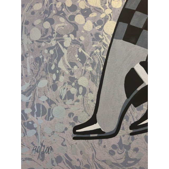 Contemporary Juarez Machado Signed Limited Edition Serigraph – Parisian Cocktail Scene For Sale - Image 3 of 4