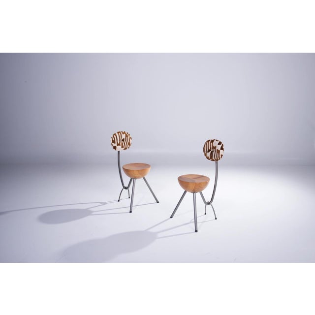 Chairs from Rob Eckhardt, 1980s, Set of 2 For Sale - Image 4 of 6