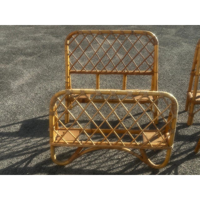 Vintage Single Rattan Beds, 1970s, Set of 2 For Sale - Image 15 of 18